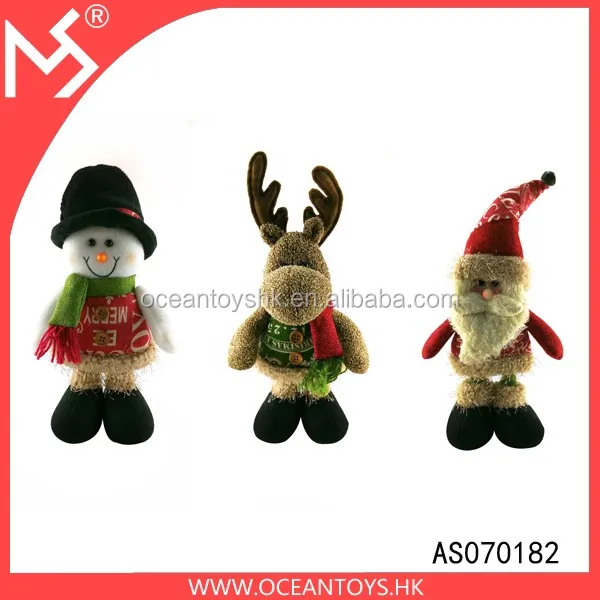 ornament moulds plush christmas elk santa claus snowman dolls  