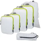 Premium OEM custom logo wholesale 6 pcs waterproof travel organizer compression packing cubes