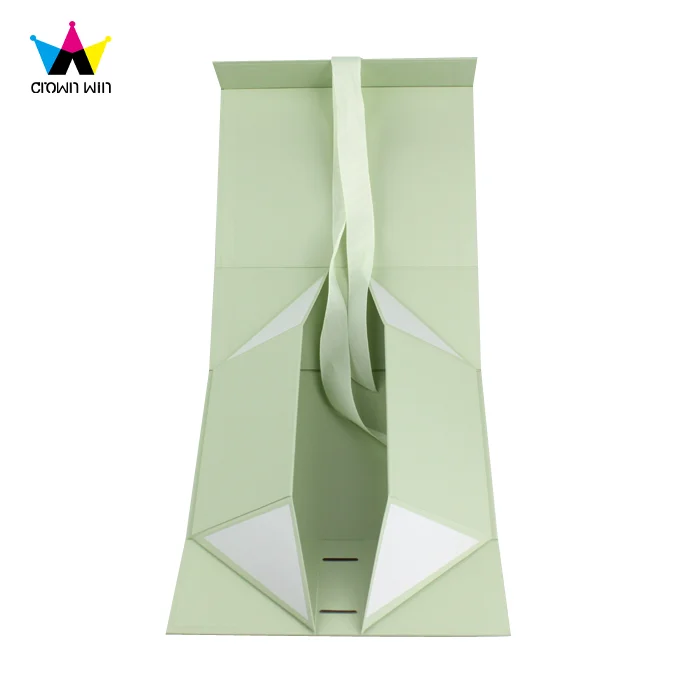custom wedding cardboard paper gift box craft paper with ribbon