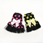 Hot sale 2019 Japan fancy Retro classic style big ribbon bow pet dress dog dress clothes summer spring indoor outdoor