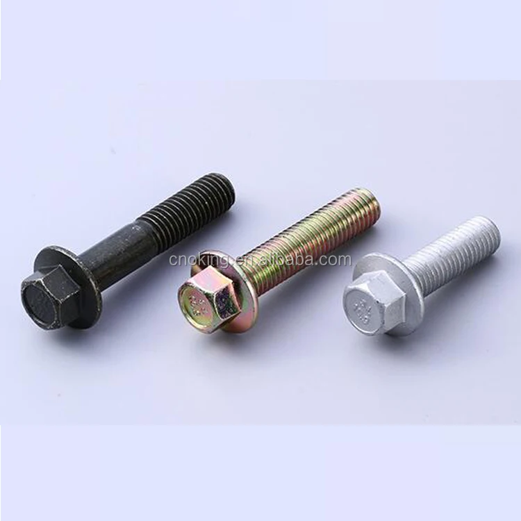 Din6921 Full Thread M8 M9 M10 Flange Bolts Buy M10 Flange Bolts