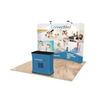 3x3m curved/straight Tension fabric display backdrop banner display stand for the big event
