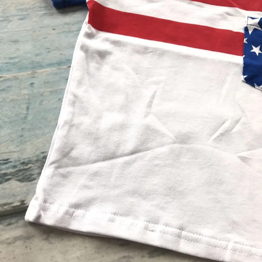 baby boy shorts sets boutique outfits cute cotton July 4th top shirts raglans summer clothes striped star kids wear