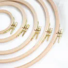 Hot sell wooden embroidery frame for cross stitch natural wooden embroidery hoops