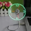High quality Electric Clock Fan USB Gadget / Mini Flexible Time display LED Clock Fan for office desk