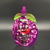 eco friendly custom grape shaped stand up pouch with center spout squeeze pouch for grape juice