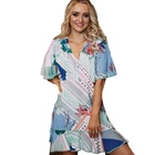Wholesale summer girls' party apparels womens' short sleeve casual mini dresses under 10$ cheap