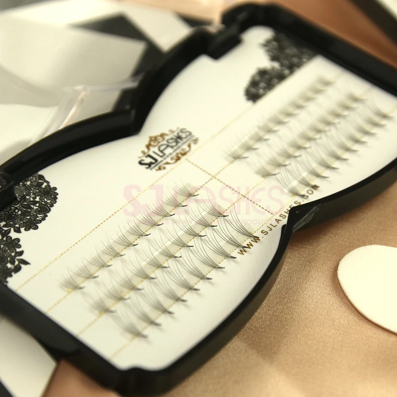 premium mink eyelash extension Natural 3D Faux Mink 100% Real Human Hair Made Eye Lashes Individual False Eyelash extension