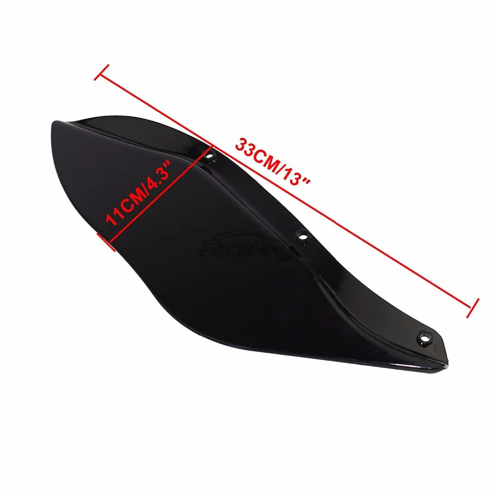 Premium Side Wing Windshield Air Deflectors Fairing For Harley Glide