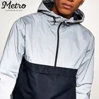 OEM Mens Gym Wear Anorak Windbreaker Pullover Hoodie Track Jackets