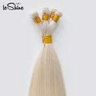Double Drawn Blonde Flat Weft Piano Human Hair Extension Wholesale Distributor