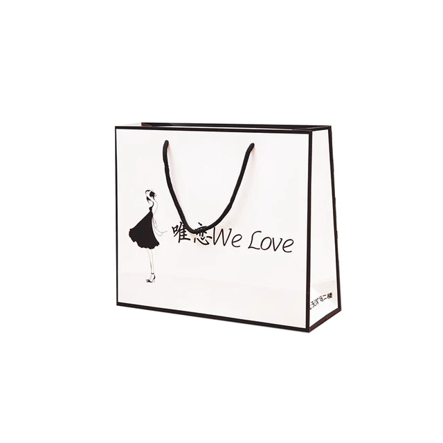 design promotional recyclable luxury kraft paper bag shopping