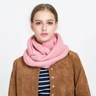 Womens Thick Ribbed Knit Winter Infinity Loop Circle Scarf