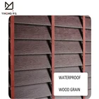 Home ladder tape pvc faux waterproof wood look window blinds outdoor