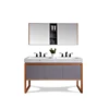 stylish design double sink wooden luxury quality commercial new hotel modern bathroom vanity with legs