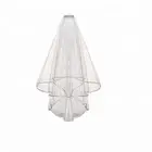 Long White Wedding Veil with Lettering, Perfect Bridal Shower Party Supplies for The Lucky Bride To Be