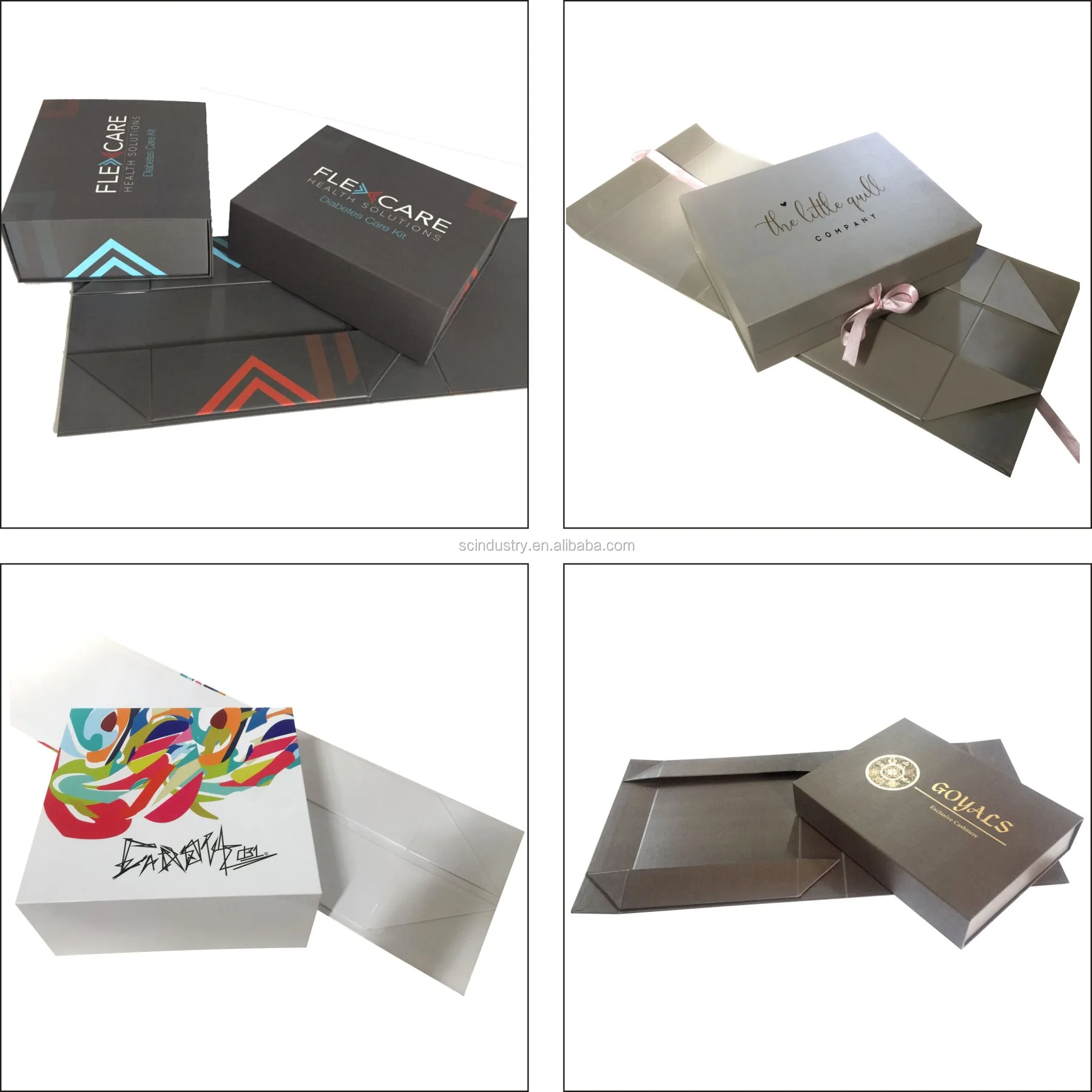 luxury foldable magnetic closure gift box / cardboard gift box