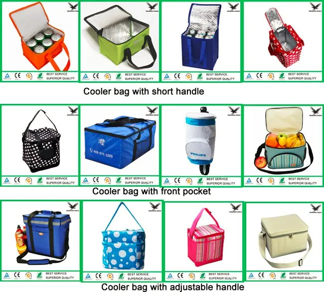 Wholesale disposable polyester insulated thermal lunch cooler bag
