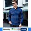 2017 Top quality OEM appreal fashion cheap price free size 180 organic cotton custom striped men's polo t-shirt