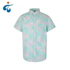 Economic and reliable comfortable woven custom printed floral hawaii clothing