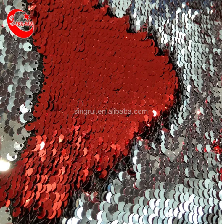 Wholesale Shiny Reversible Sequin Fabric