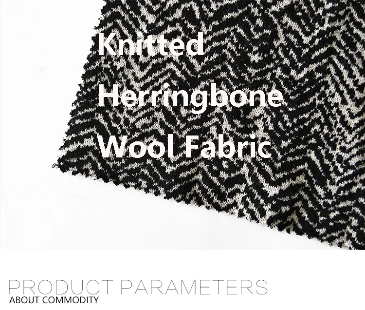 black jacquard knitting fabric for men trousers