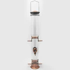 Hot sale Premium 21" Copper plated Cast Alluminium Seed Hanging Bird Feeder