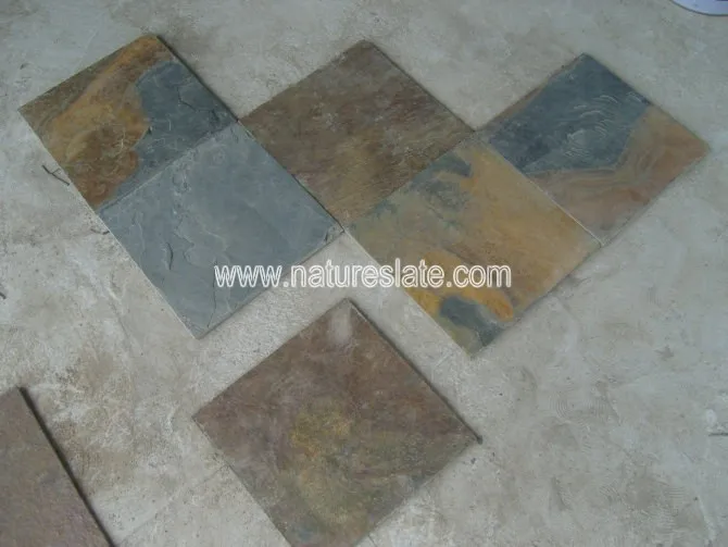 Freien rustikalen schiefer fliesen für boden, schieferboden dachziegel