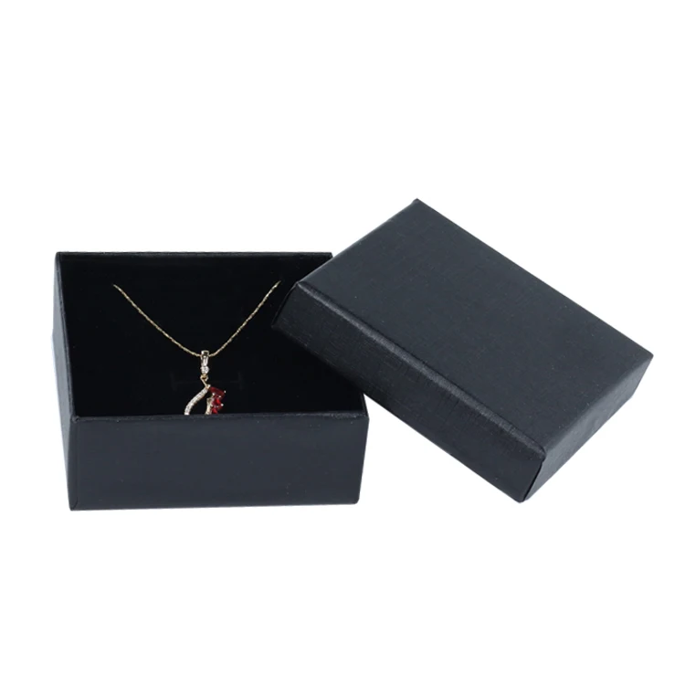 wholesale black kraft paper small gift box for jewelry,cardboard