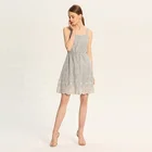 Fashion embroidery short sleeveless clothes casual dresses women clothing