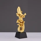 Custom resin trophy cup gold blank award sports trophy souvenir gift