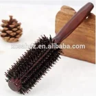 2018 High Quality Wood Handle Natural Boar Bristle Hair Styling Brush