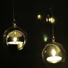 MH-KX069 clear glass hanging bubble tealight holder