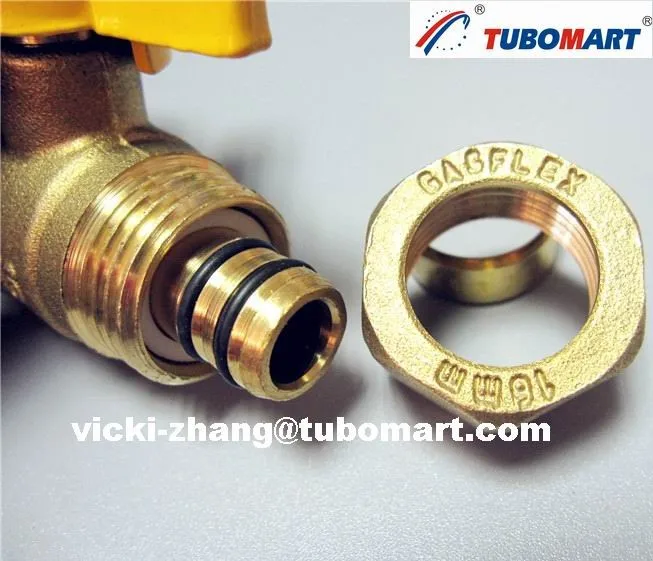 Gas Compression Fittings Gas Control Valve For Pex Al Pex Gas Pipes