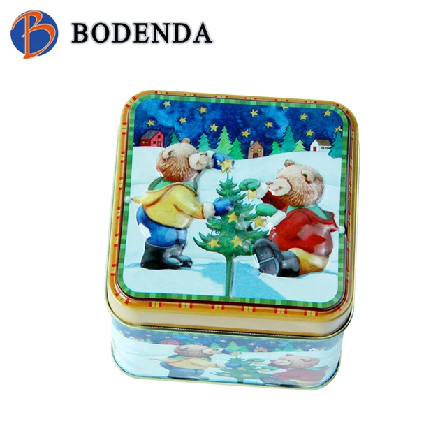 promotional holiday metal candy/gift box package