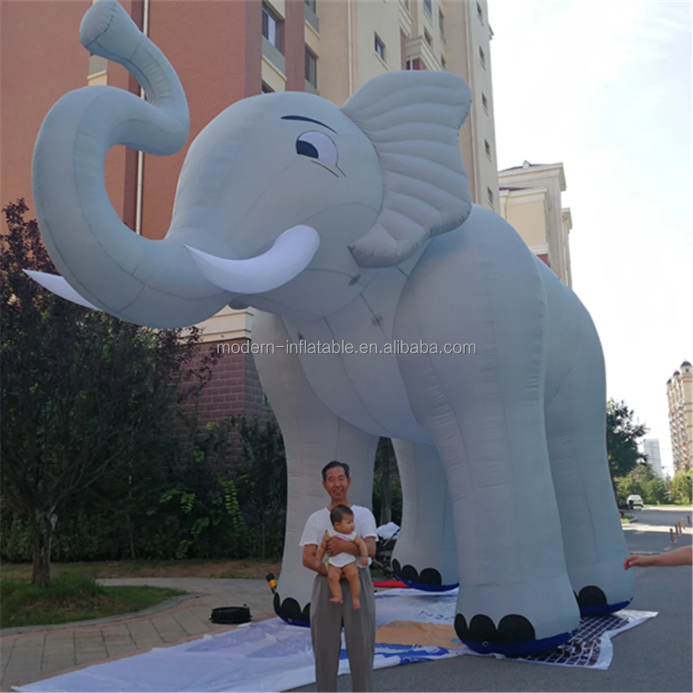 2018 chaude Center Commercial Publicité éléphant De Dessin Animé Gonflable de 6 m de haut