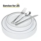 Hot Sale Party Use Disposable Clear Hard Plastic Dinner Plates