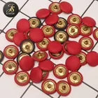 Custom fashion fabric cover metal snap fasteners Button for bags