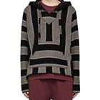 OEM Wholesale Mens Striped Zigzag Loose Baja Hoodies