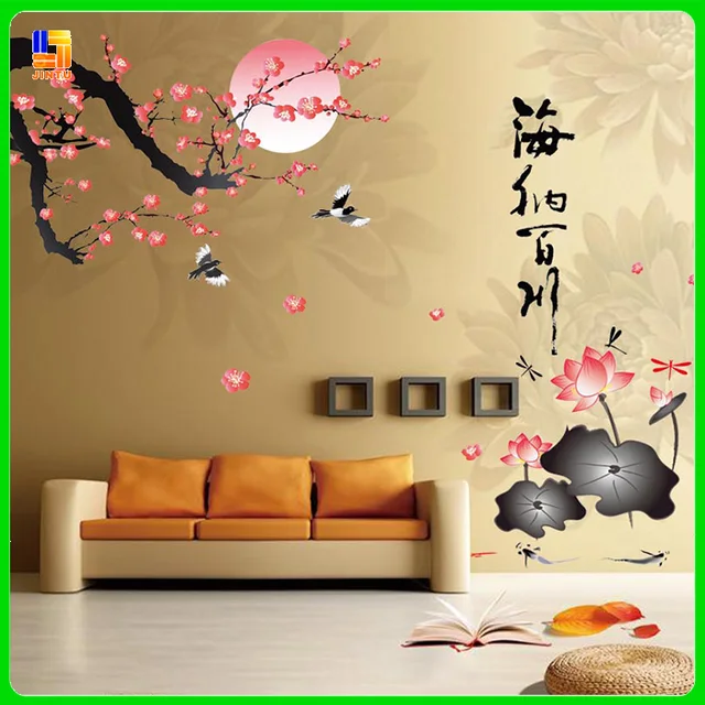 hot sale custom designing transferable stickers wall paper