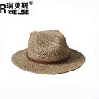 Custom Sea Grass Straw Hat Belt Bands Straw Panama Hat