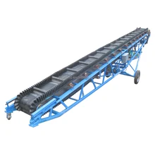 Portable long distance belt conveyor for coal & fertilizer & stone