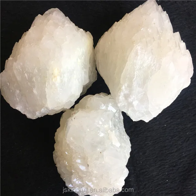 wholesale natural white clear pineapple crystal specimen rough