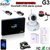 Saful multi-language available Android + IOS APP GSM alarm with wifi IP camera and smart home safety wireless gsm home alarm