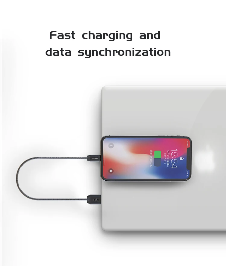 Durable and Flexible Cable Fast Charging & Data Transfer Data USB Cable For iPhone - ANKUX.COM