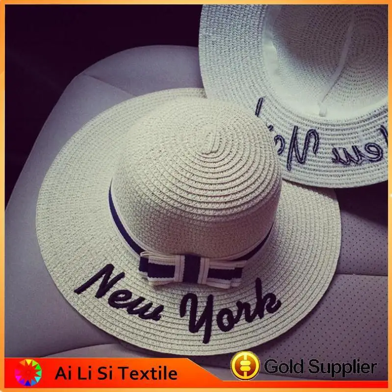 hot sale new style high quality wholesale custom fashion woman panama straw hat