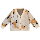 H4425/ Wholesale Spring Fashionable Long Sleeve Knit Cardigan Sweater for Girls