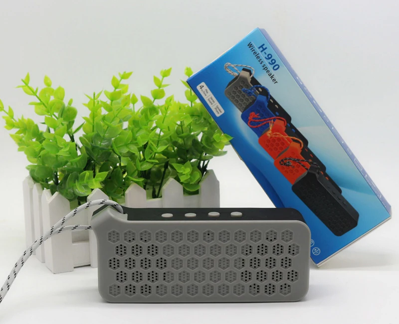 H-990 best selling Stylish Mini outdoor Wireless speaker bt 4.2 hands free speaker subwoofer - ANKUX.COM
