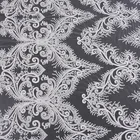 Luxury Wedding Dress Corded and Beaded Sequins Embroidery Ivory Nylon Bridal Lace Fabric