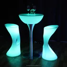 Cocktail Bar Lighting Bar Table High Illuminated LED Light Up Round Cocktail Table For Bar